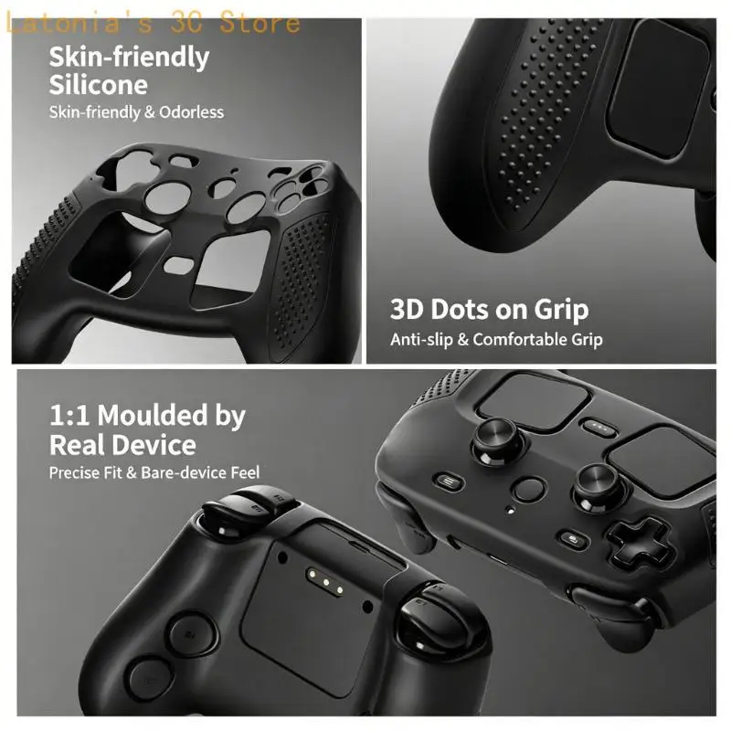 Starke Silikonhülle, bequem für Steam Controller 2, leicht zu reinigen und zu pflegen – Detail 2