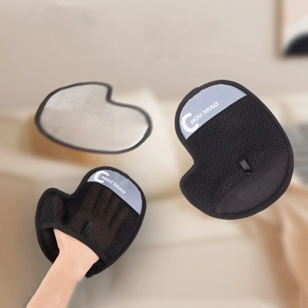 2 ชิ้น Anti - Static สัตว์เลี้ยงกําจัดขนถุงมือ Dedusting Breathable Pet Grooming ถุงมือตาข่ายขนแปรงกําจัดขนทําความสะอาดผม