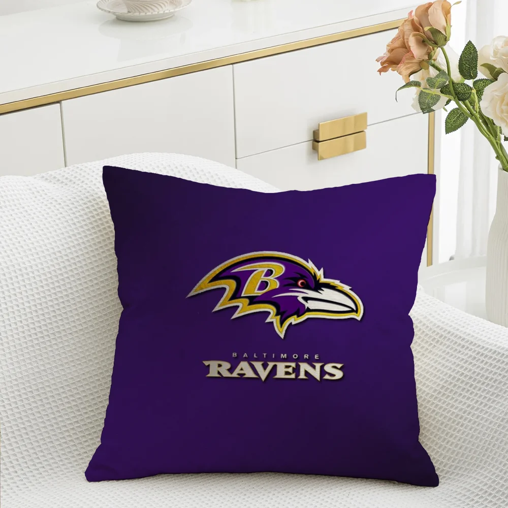 Baltimore R-Ravens Decorative Cushion Cover for Pillow Sleeping Pillows Home Decoration Room Decorating Items Cushions Covers