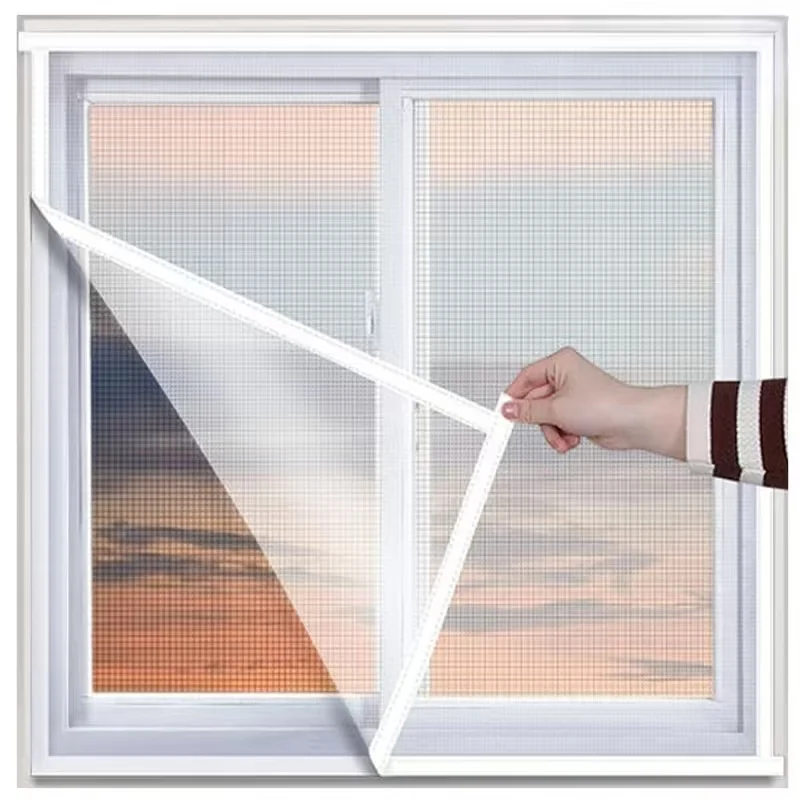 Weiße Moskitonetze für Fenster, Anti-Mücken-Fenstergitter, Mesh Anti Insect Air Tulle Unsichtbare Fiberglas-Mücken