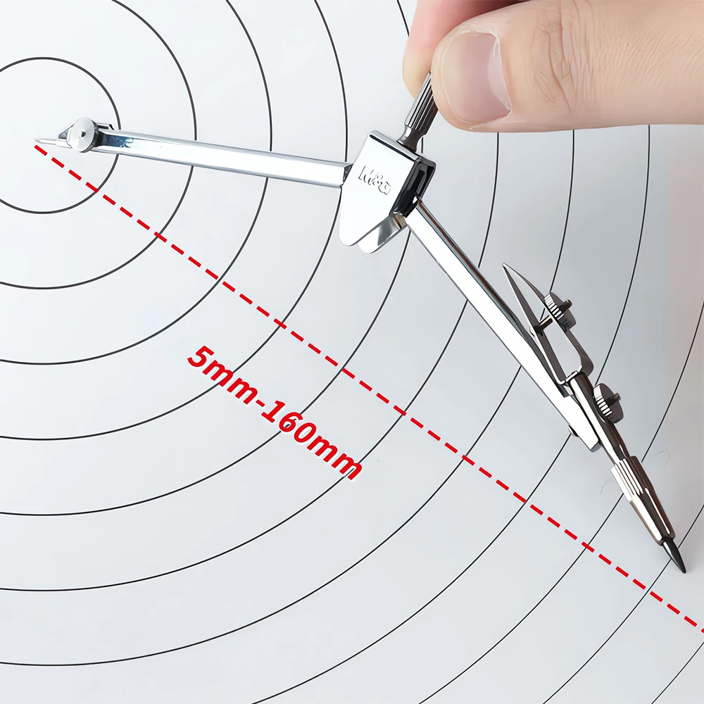 M&G Metal Compass Set Drafting Compass with Replacement Refill for Students Exam Drawing Tools 2 Pcs/4Pcs Set