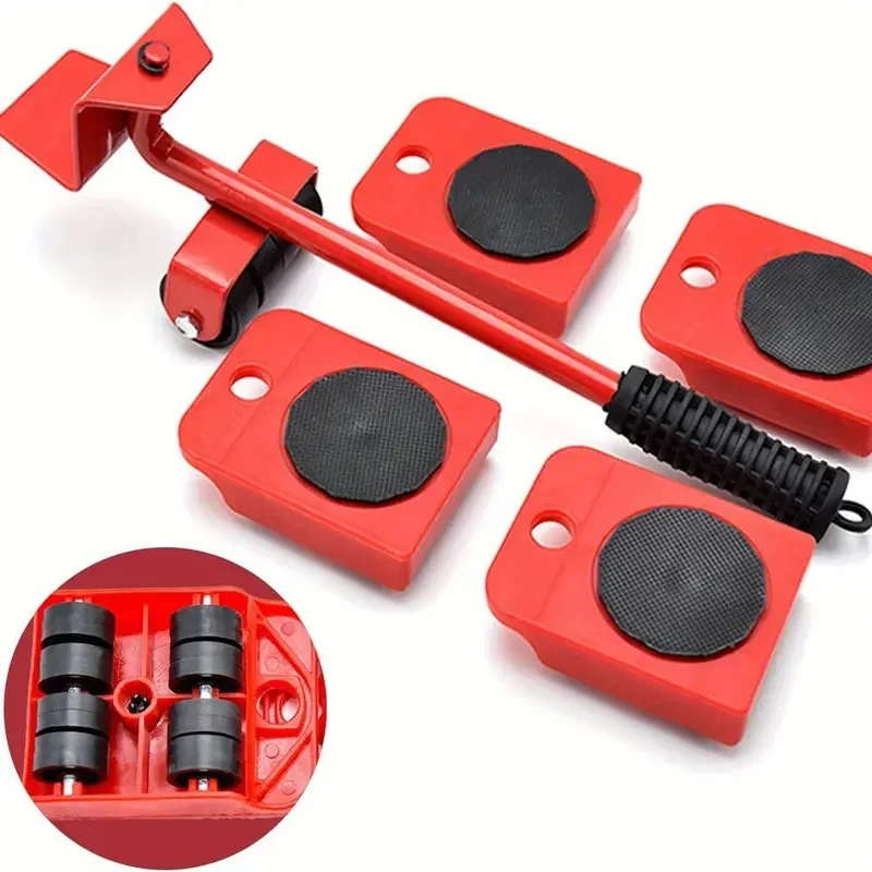 1 Set Heavy Duty Furniture Lifter mobili Move Roller Tools cuscinetti girevoli a 360 gradi strumento di trasporto sollevamento mobili Helper