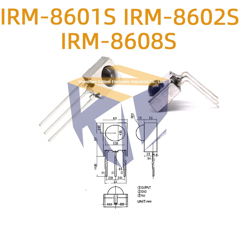 5pcs IRM-8601S IRM-8602S IRM-8608S DIP-3 Miniature Infrared Remote Control Module