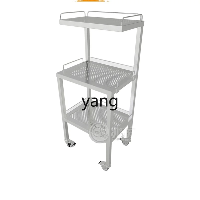 

LTT 304 stainless steel orifice plate movable table with shelf laboratory clean room workshop trolley