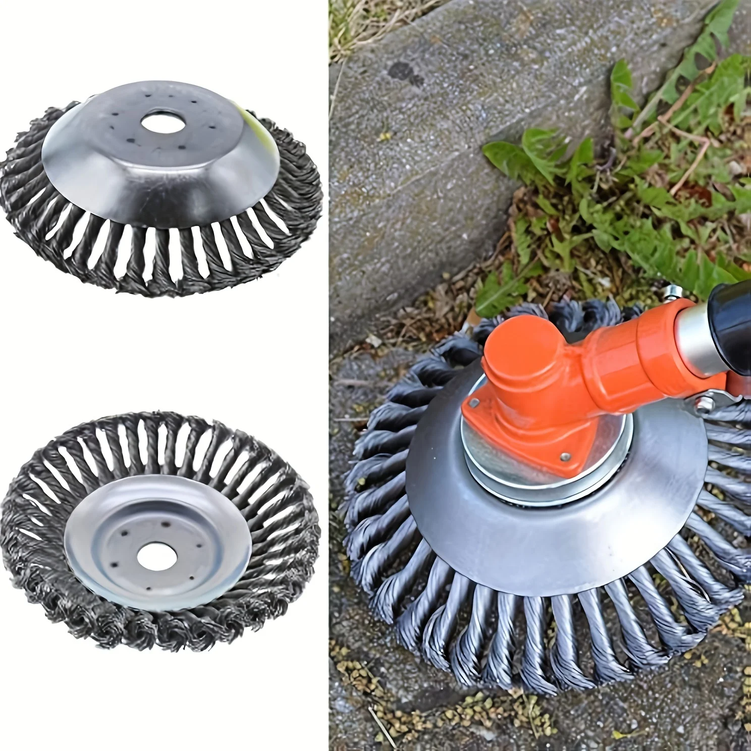 1 piece of heavy-duty wire trimmer head accessory - rust proof, efficient cutting, very suitable for lawn mowers, weeding, garde