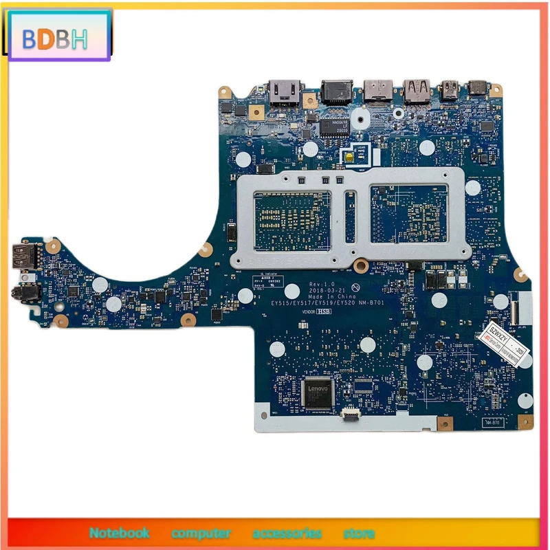 5B20R40198 NM-B701 Legion Y530-15ICH Motherboard I7-8750H GTX1050 4GB