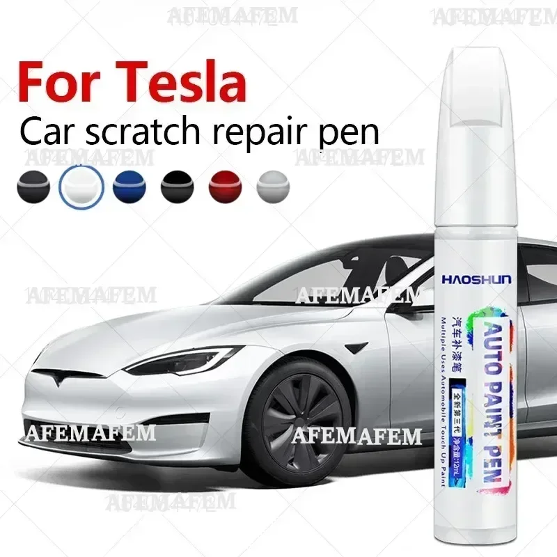 For Tesla Model 3 Y X S 2012-2025 Car Paint repair pen Car touch up pen Black white wheel paint repair agent Paint repair