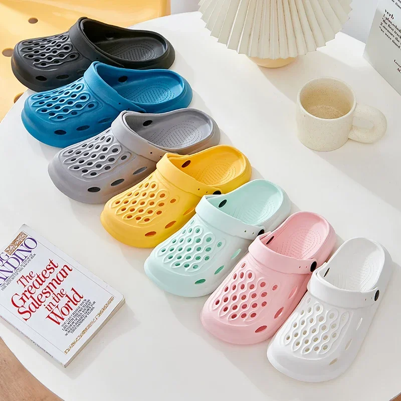 

Summer Casual Sandals Indoor Women Soft Soled Comfort Non Slip Slippers Outdoor Garden Men Beach Slides Shoes