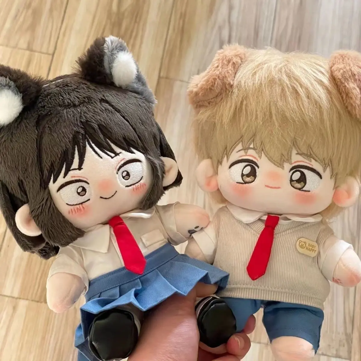 20cm Anime Skip and Loafer Mitsumi Iwakura Shima Sousuke Cute Dress-up Doll Cartoon Cosplay Stuffed Plush Doll Toy Birthday Gift