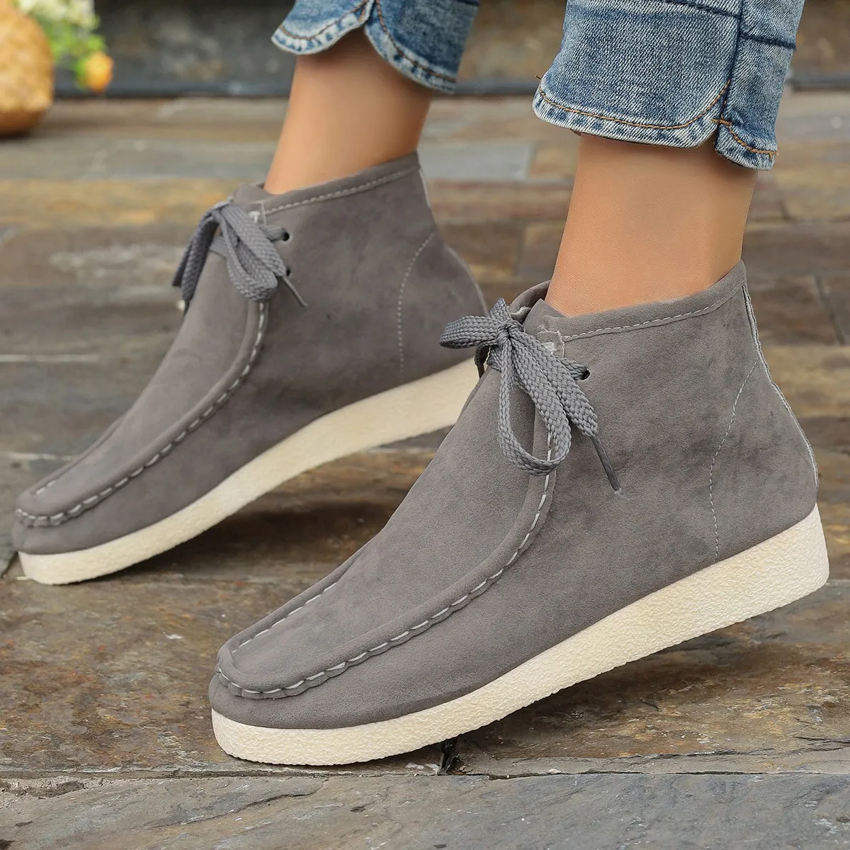 Women Sneakers Spring and Autumn Fashion Casual Warm Shallow Shoes for Women Slip on Lady Comfortable Female Ankle Sneakers