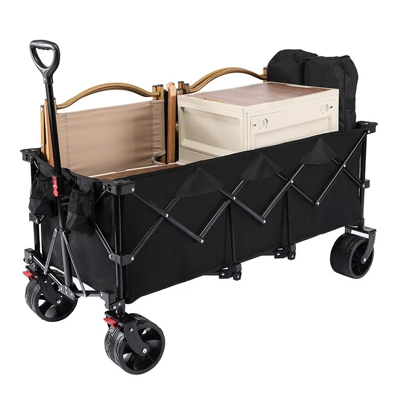 Campervan stall large outdoor camping cart folding gathering cart picnic cart camp car night market