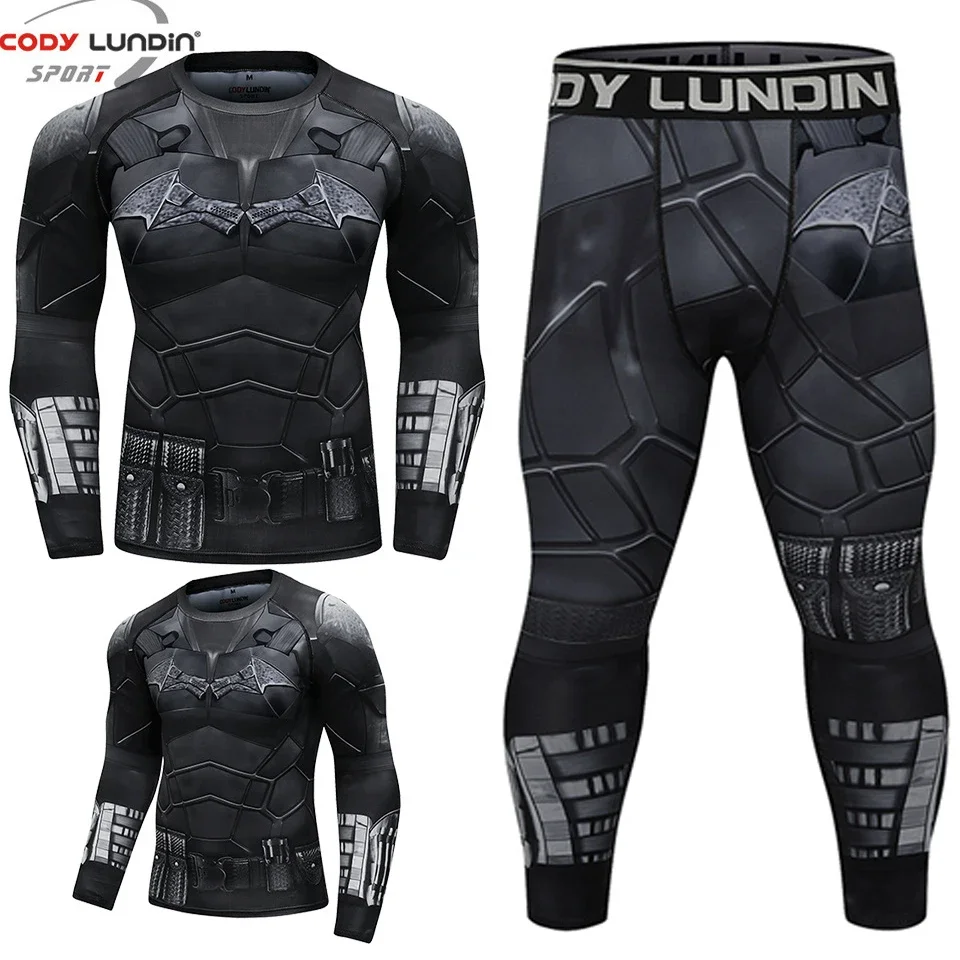 MMA mężczyźni Rashguard t-shirty + spodnie Rash Guard spodenki Muay Thai BJJ dres koszulki bokserskie MMA kompresja Kickboxing odzież sportowa