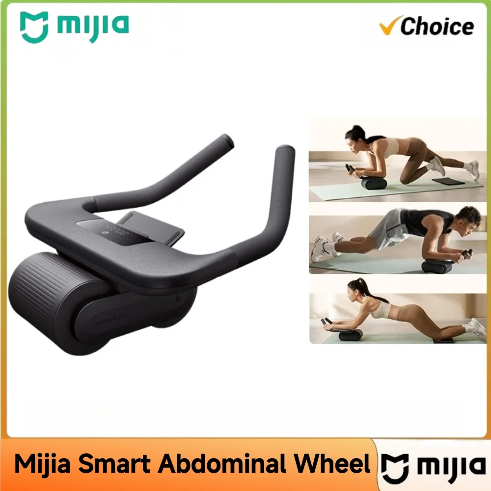 Original Mijia Smart Abdominal Wheel Exercise Equipment Strong Load Bearing Non-slip Roller Fitness Training Work with Mi APP