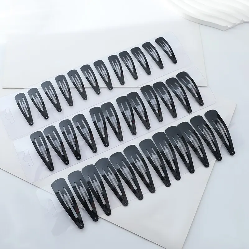 Black Hair Clips Adults Children Hair Accessories Tassel Clip Hair Tools Decorative Items 36pcs