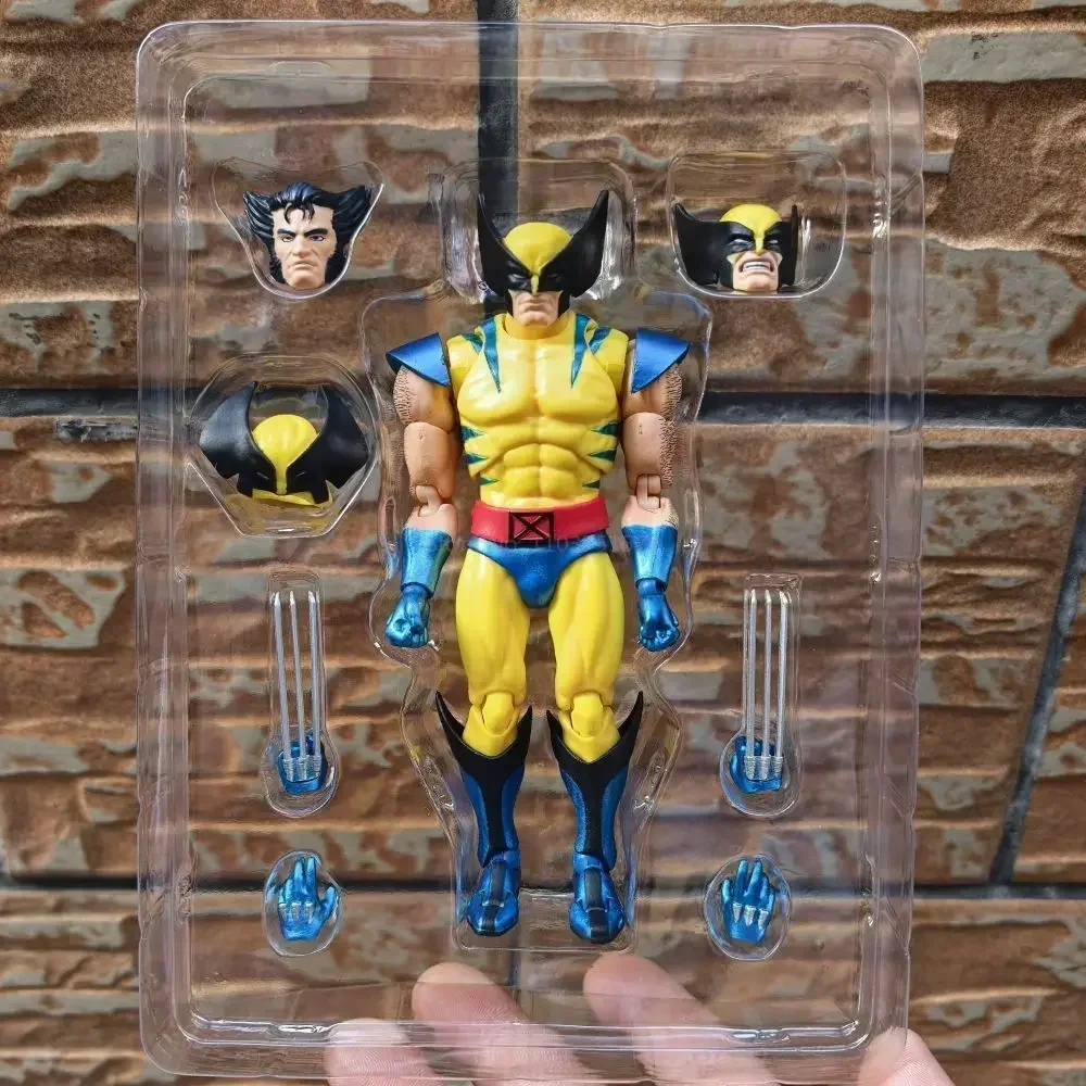 Original Ct Toys Mafex 096 138 Manga-Version Wolverine Actionfigur Ct Toys Logan Classic Battle Suit Marvel Mobile