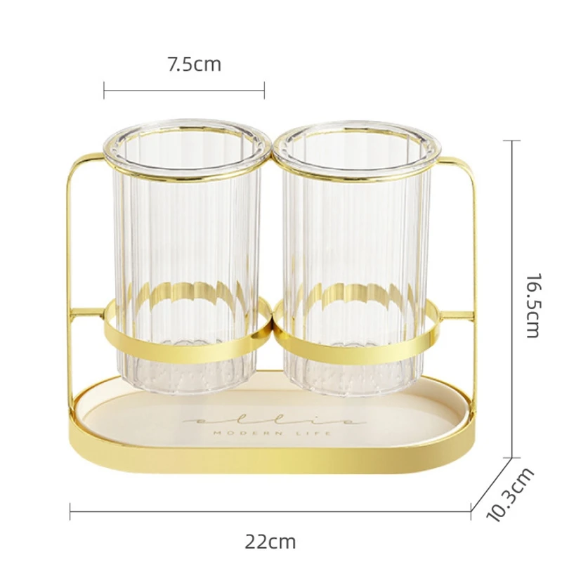 Dreno De Tubo De Pauzinhos De Luxo Leve, Rack De Armazenamento De Garfo De Talheres, Gaiola De Dupla Camada