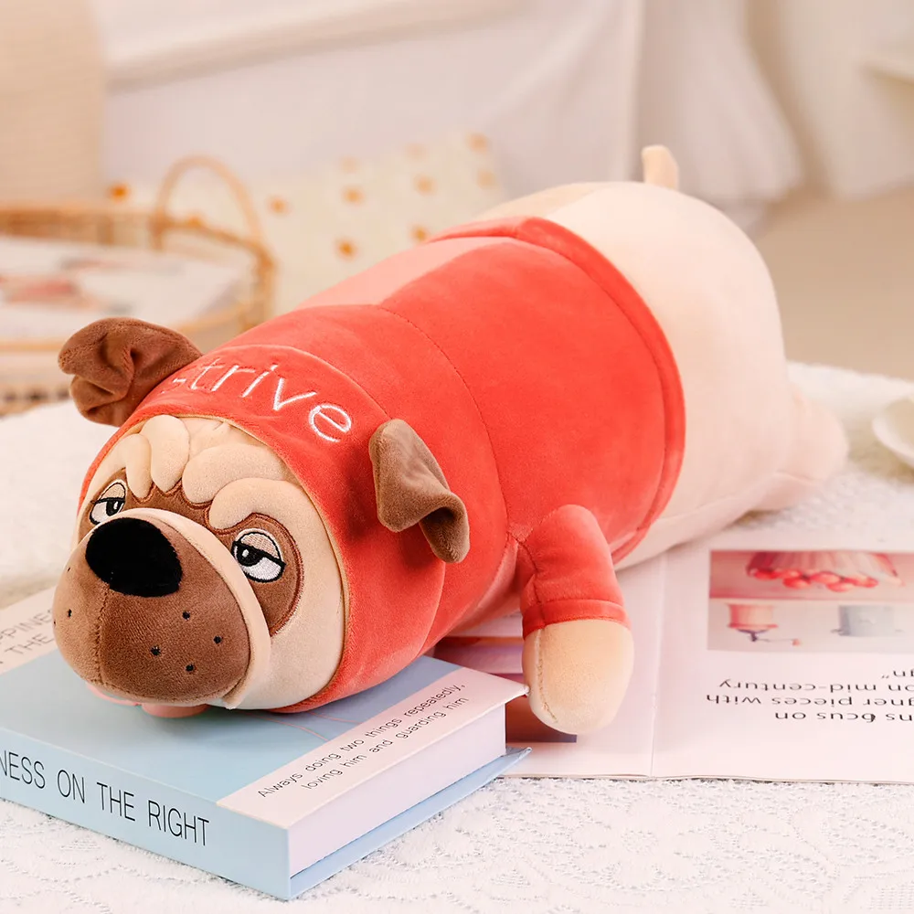 Big Size Cute Animal Sharpei Kawaii Pug Dog Plush Toys Sleeping Pillow Kids Birthday Gift Children Girls Xmas Valentine\'s