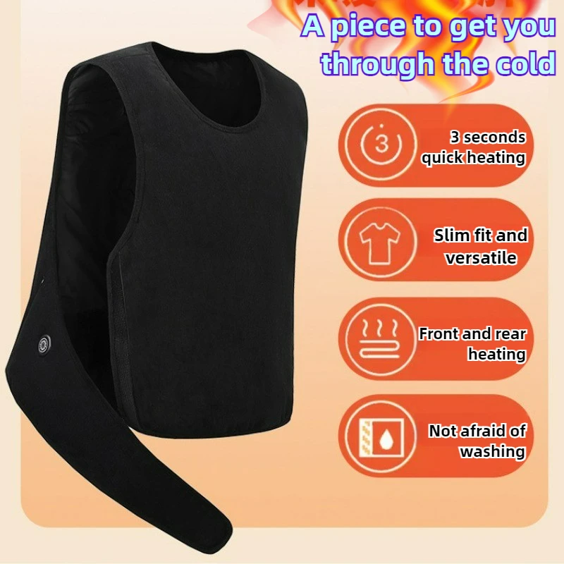 11 Areas Electric Heated Vest Men Thermal Heating Jacket Winter Ski Snow Hiking Cycling Riding Warm Sleeveless Waistcoat Parkas