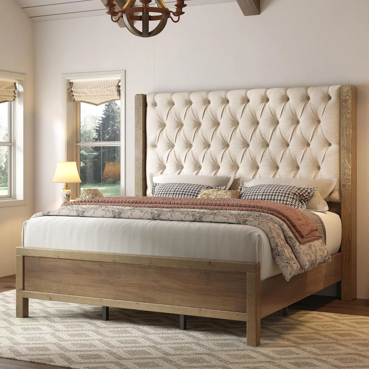 Solid Wood Bed Frame 57