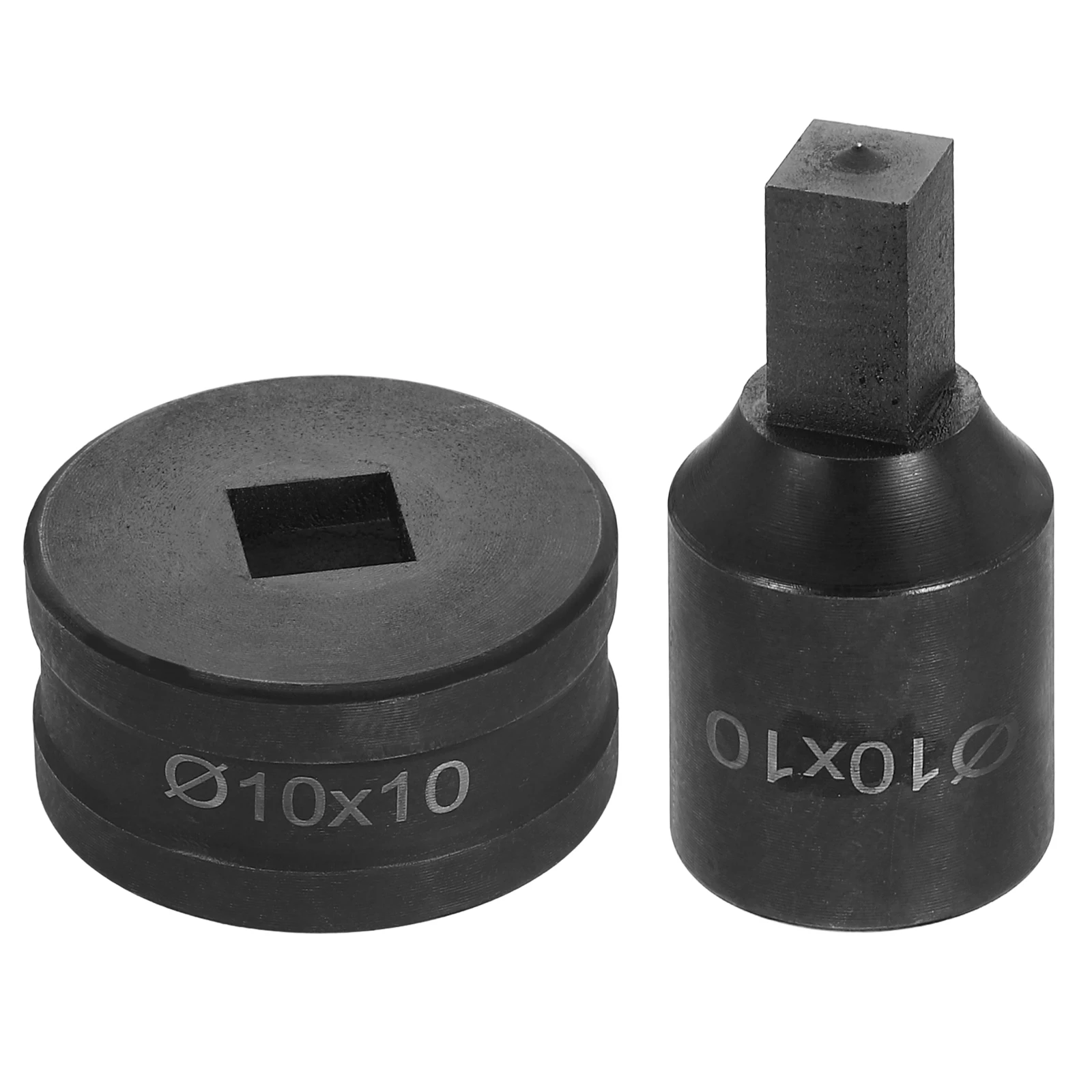 Matriz de Perfuração Hidráulica para Furos Quadrados de 4-10.5mm em Aço 40Cr, Kit de Perfuração Elétrica para Máquina de Perfuração Elétrica CH70, Preto