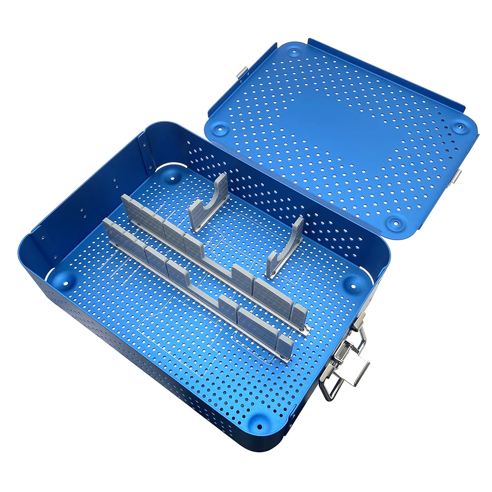 

Orthopedic Electric drill Saw Sterilization tray Case Aluminum Disinfection Box Orthopedic Pet Surgical Instrument