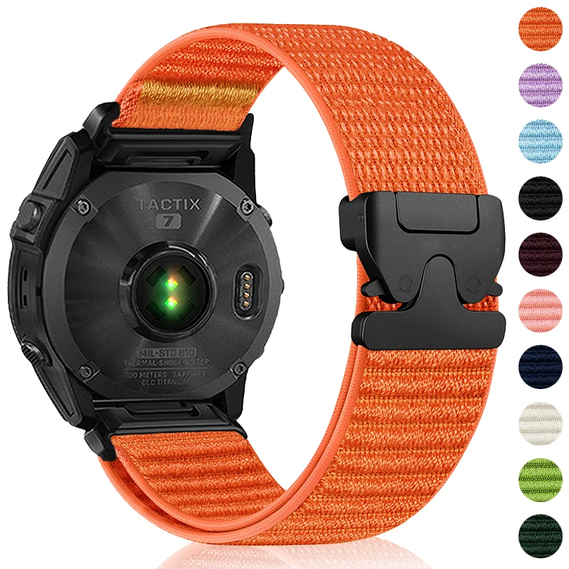 20mm 22mm 26mm QuickFit Nylon Band for Garmin Fenix 8 43mm 47mm 51mm 7 7X 6 6X 5 5X Plus/Enduro 3/Epix Pro Gen 2 Strap Bracelet