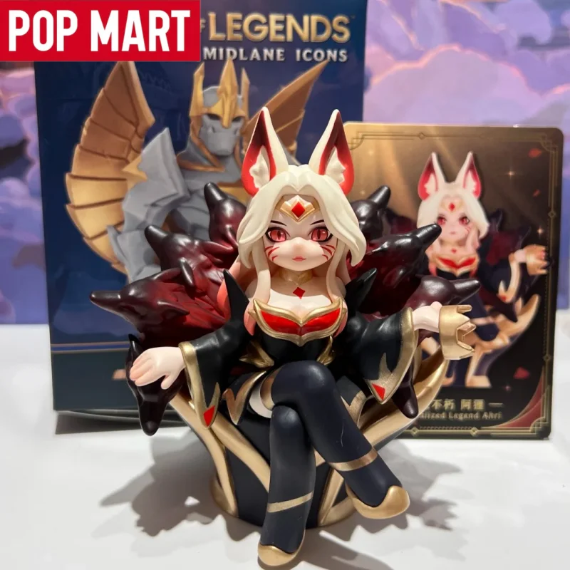 

POP MART League Of Legends Mid Lane Showdown Series Blind Box Anime Figure Collection Desktop Toy Ornament Girl Birthday Gifts
