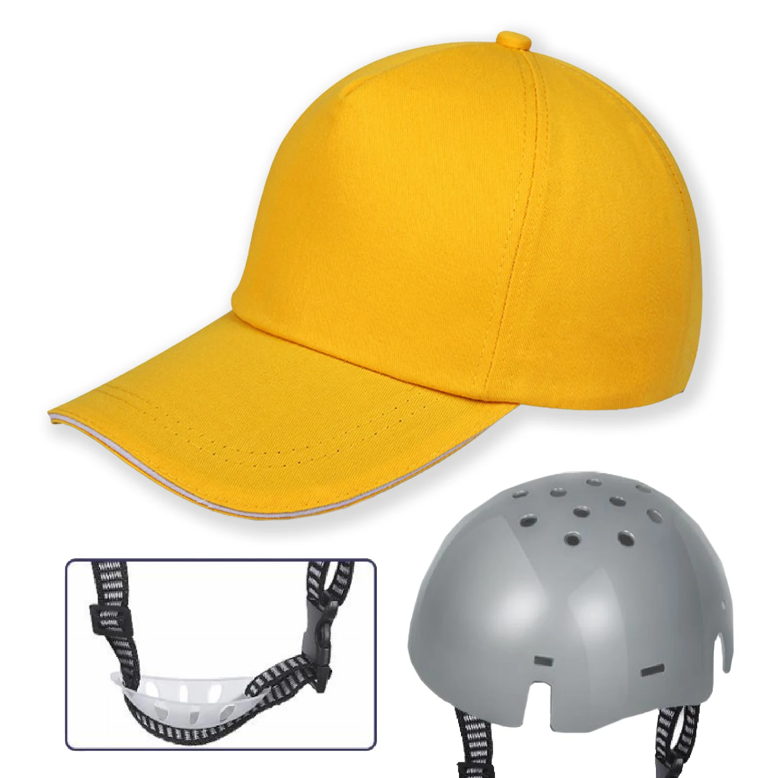 Summer Lightweight Safety Helmet Breathable Anti-Collision Hat Portable Factory Baseball Cap Duck bill Short Brim Work Hat
