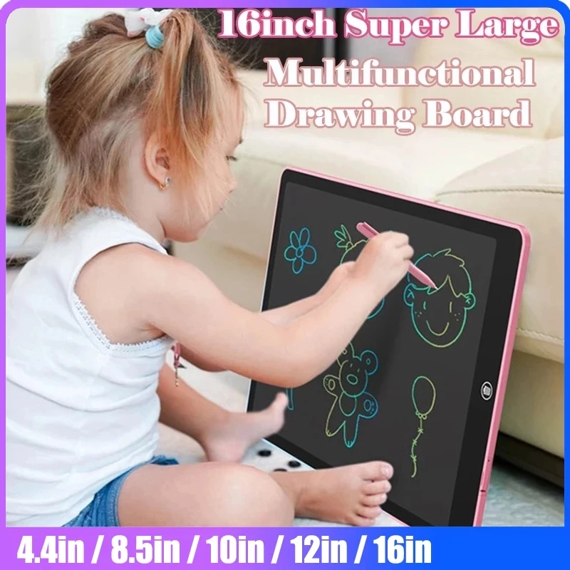 8.5/10/12/16 in LCD Drawing Tablet For Children\'s Toys Painting Tools Electronics Writing Board Boy Kids Educational Toys Gifts