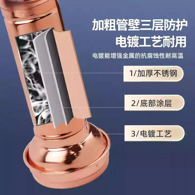 Telescopic Korean BBQ Smoke Exhaust Pipe - Commercial Up-Draft Ventilation Duct with Fan & Hood for Grill Restaurant