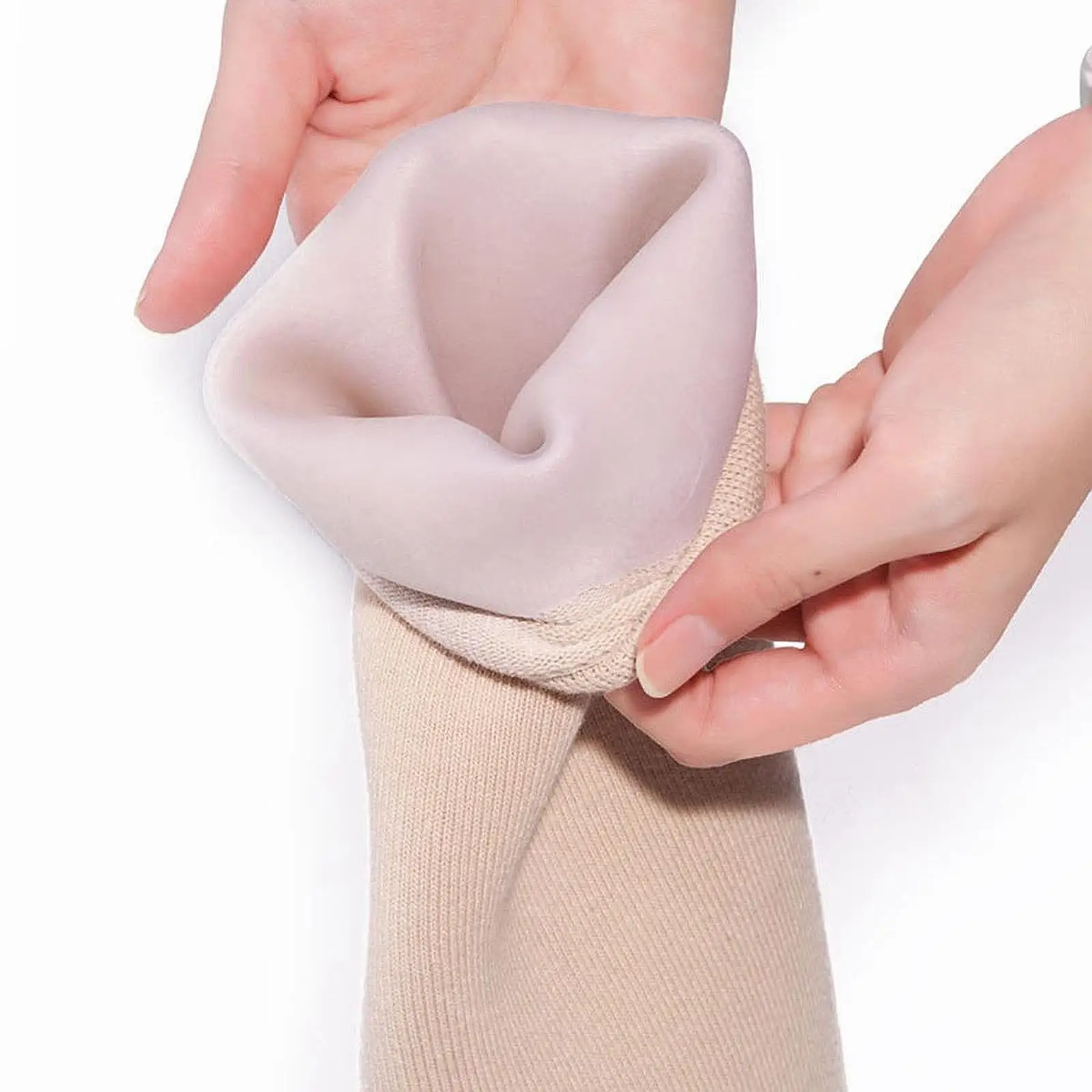 

Prosthetic Limb Sock Portable Sweat Absorption Breathable below Knee Amputee Sock Stump Sock Prosthetic Leg Sock Cover for Women