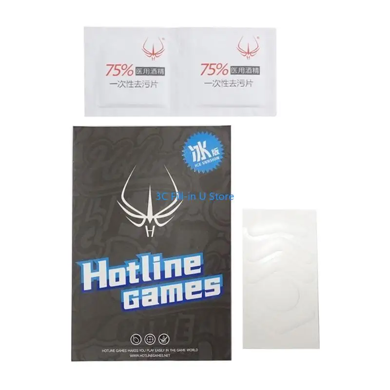 G8TA Games ICE Mouse Skates Feet for G604 Mouse Glides Curved Rounded Edges White Mouse Pad