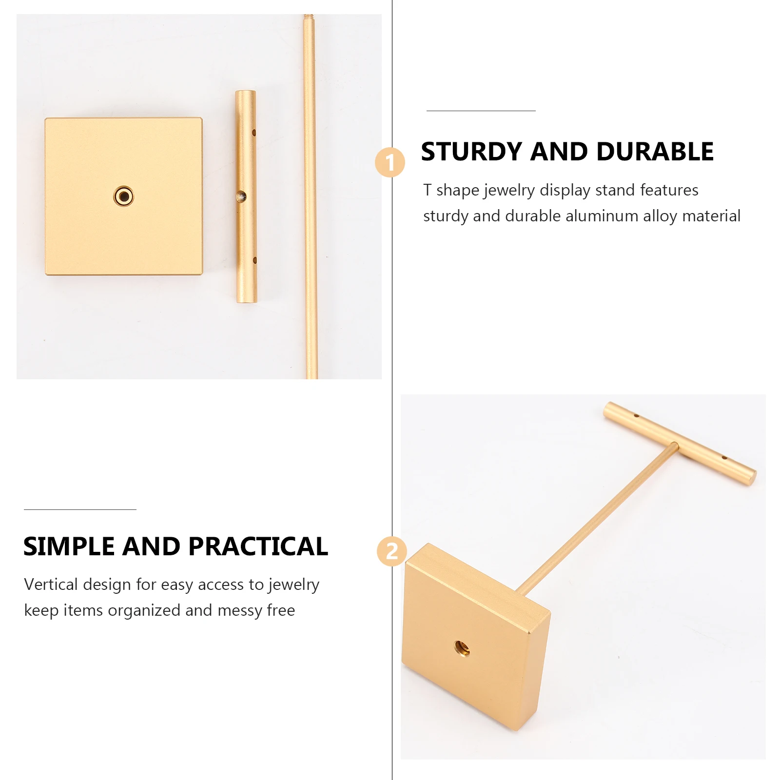 

1Pcs T-Shaped Jewelry Showing Rack Compact Earring Display Stand for Easy Access and Tangle-Free Organization At Home