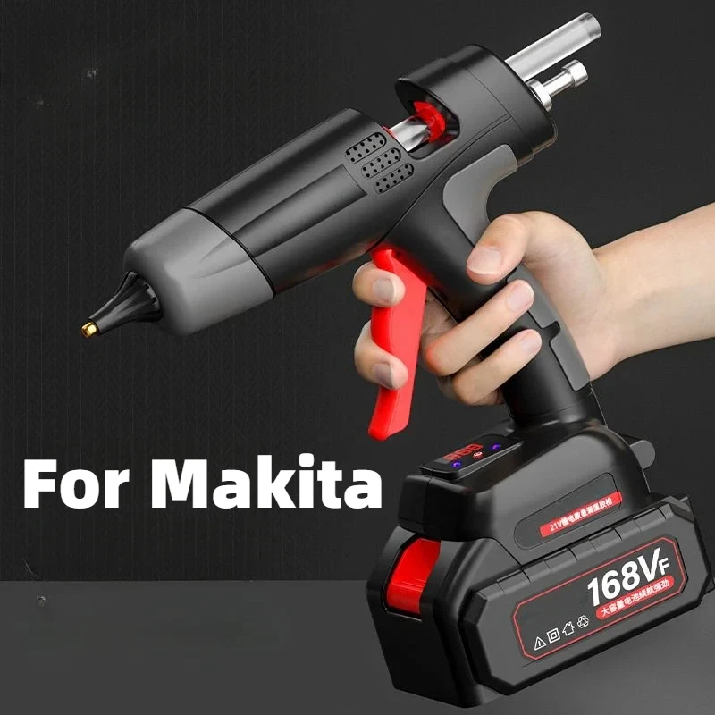 

For Makita 18V Cordless Glue Gun Adjustable Temperature Without Battery Silicone Gun Black 11mm Glue Sticks DIY Repair Tools