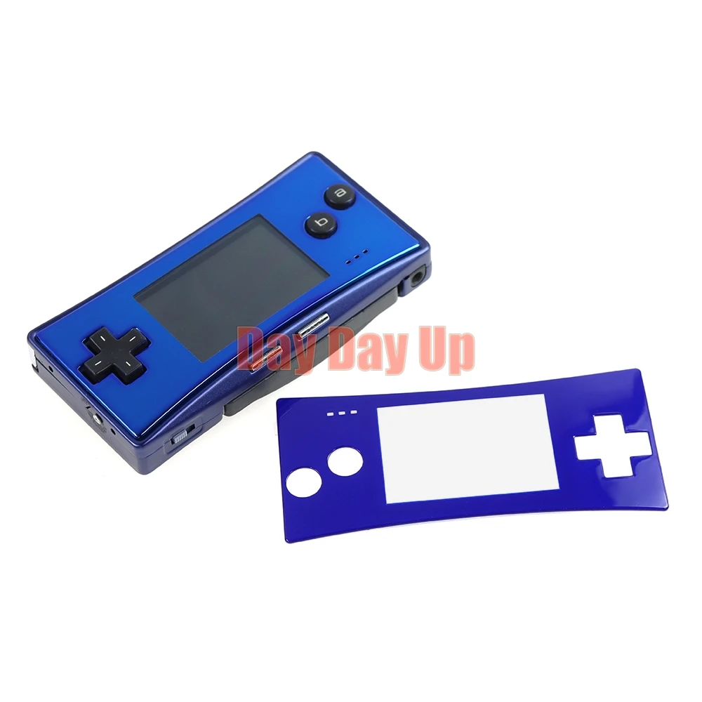 3 Buah Penutup Pelat Depan Pengganti untuk GameBoy Micro untuk Sistem GBM Rumah Cangkang Casing Depan