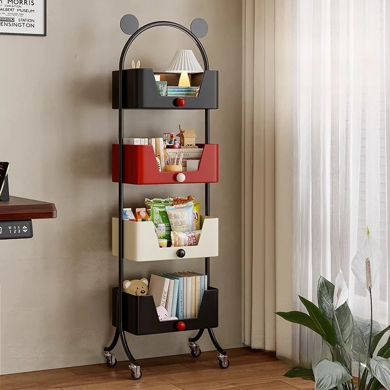 

Mobile Home Children's Bookshelf Floor To Ceiling Snack Storage Rack Living Room Corner Integrated Wall Corner Cabinet