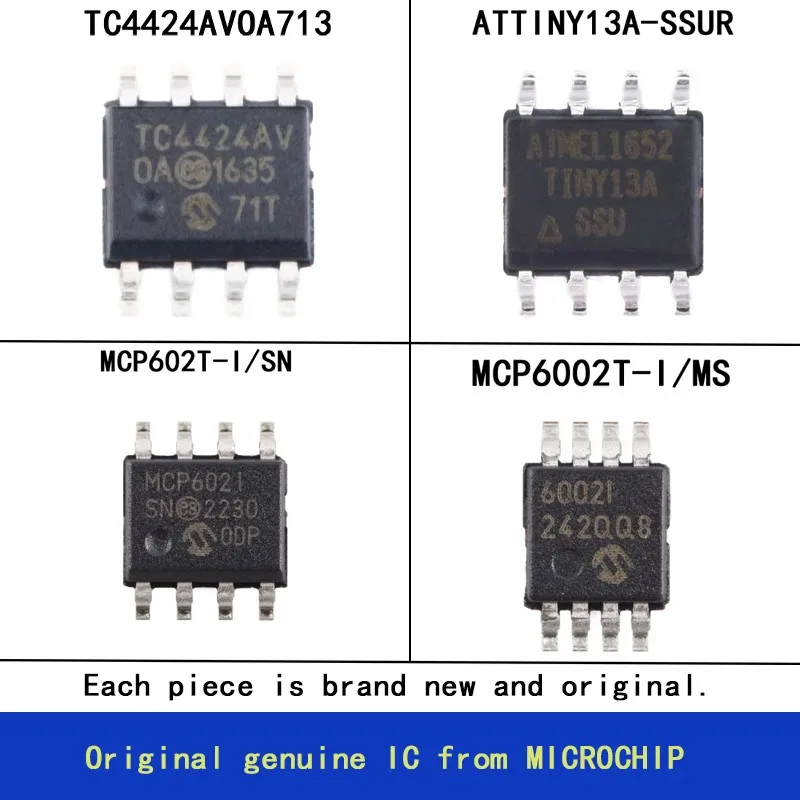 Оригинальные-оригинальные-продукты-microchip-tc4424avoa713-attiny13a-ssur-mcp602t-i-sn-mcp6002t-i-ms
