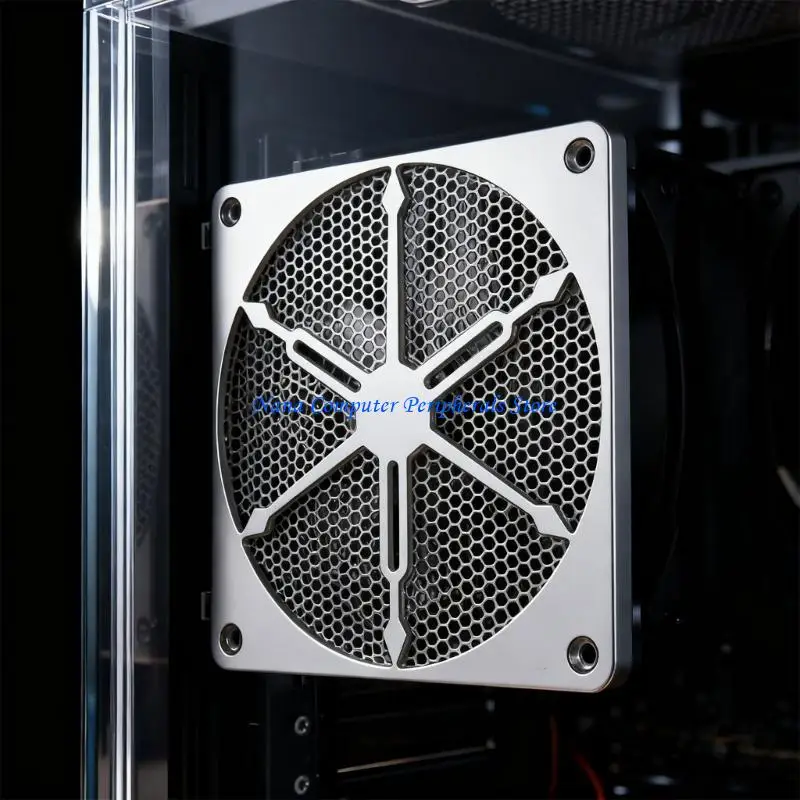 

F68C Aluminum Computer Fan Cooling Dustproof Cover Case Guard Replacement for PC