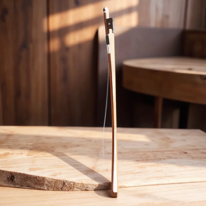 

1/4 Wooden Violin Bow Replacement Student Practice Horsetail Hair Well Balanced Bow For String Instrument Accessory Musical