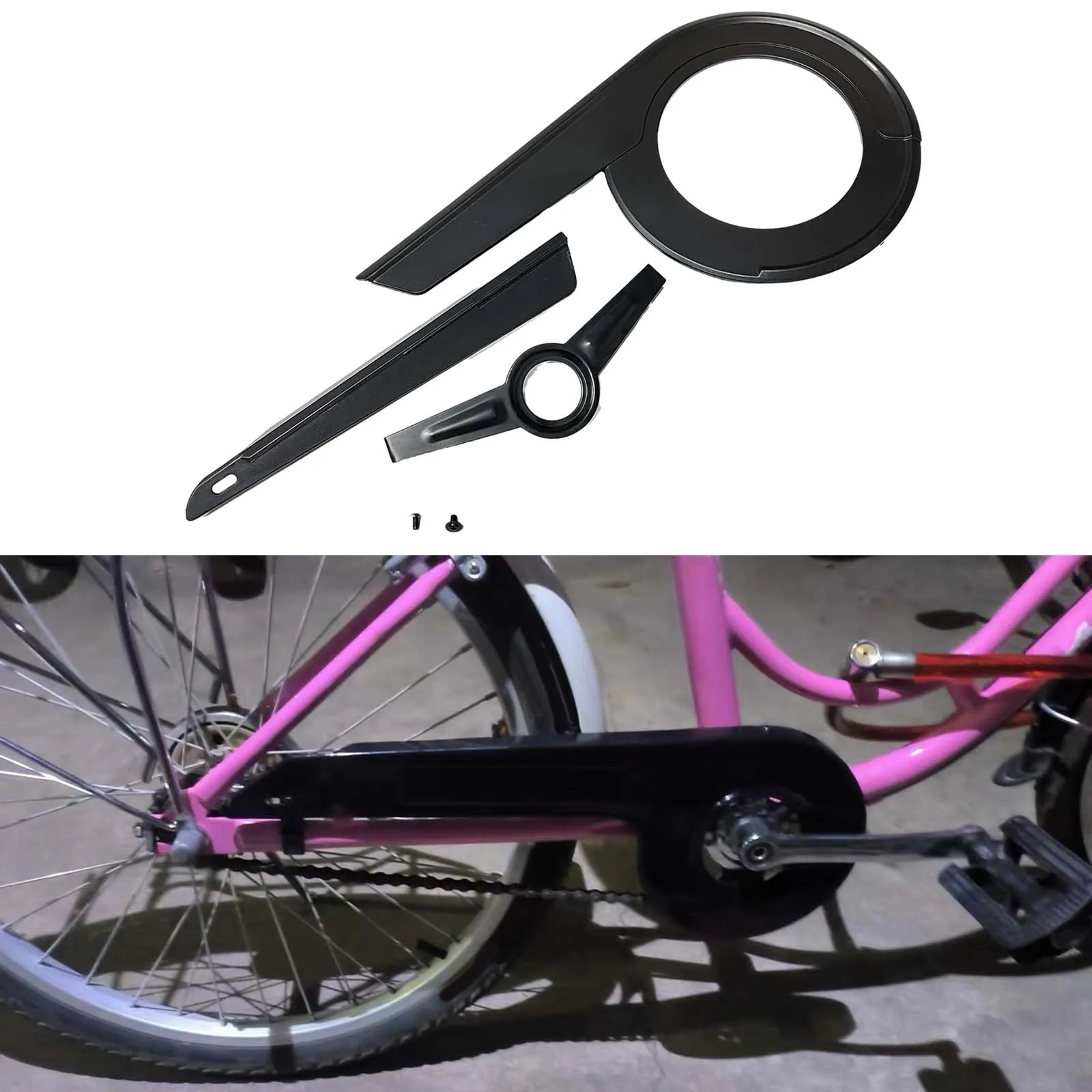 Protezione per catena per bici Copertura per catena per bici di ricambio durevole per accessori da ciclismo Bambini Adulti Bici da montagna