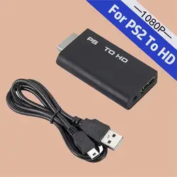 1080P HD Video Conversion For PS2 to HDMI-compatible Adapter Converter Transmission Interface Game Console to HD TV Projector