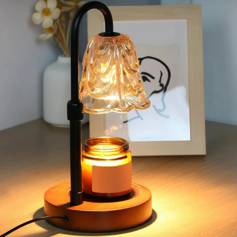 Suitable for female mothers, bedroom dimmable modern home decoration, romantic dinner, holiday electric heating, candle lights