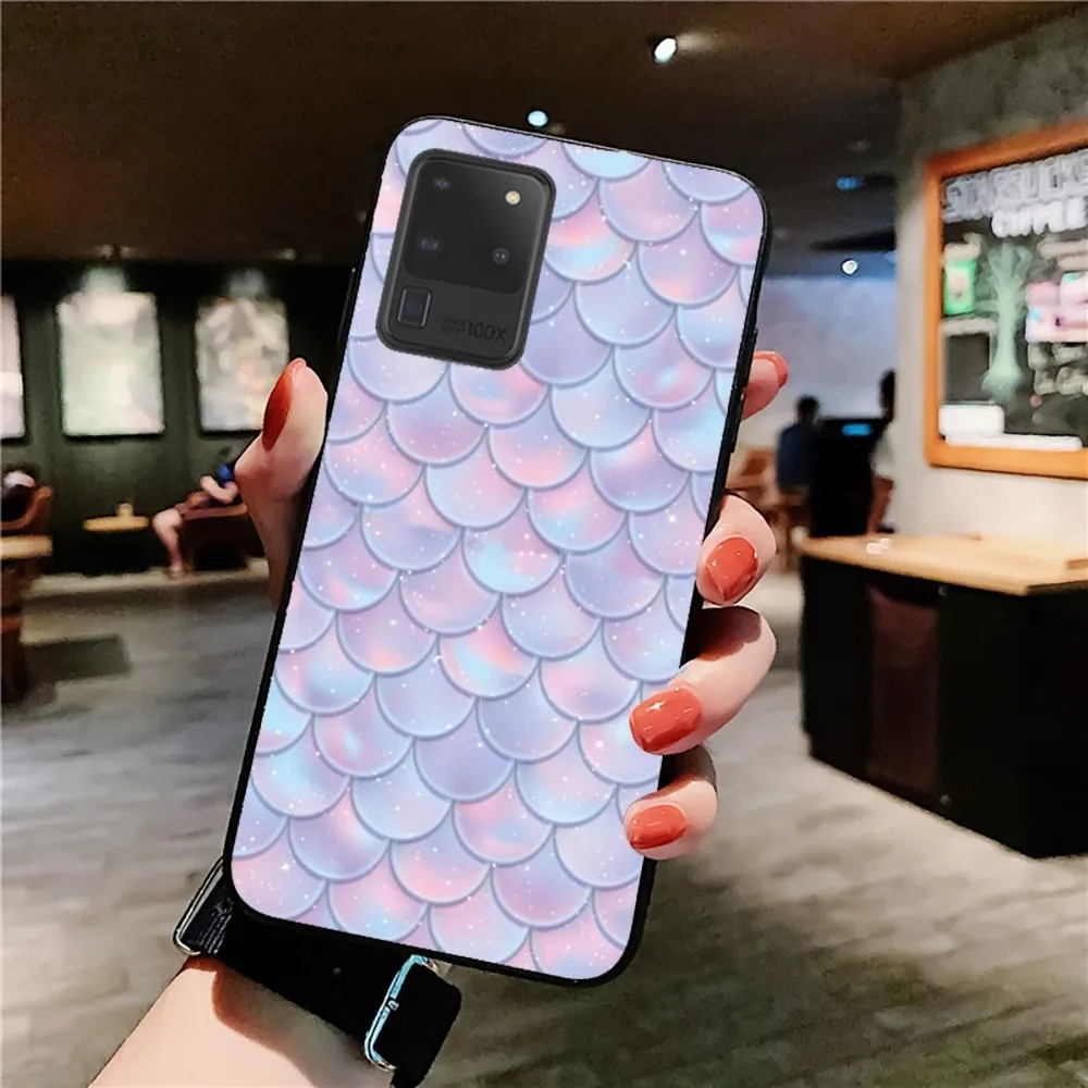 Mermaid Scale Phone Case For Samsung S 9 10 20 21 22 23 30 23 24 Plus Lite Ultra FE S10lite Fundas