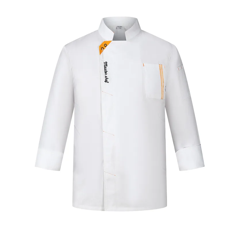 Afte-monos de manga larga para Chef de Hotel, ropa de otoño e invierno para hombre, para restaurante, hornear, restaurante, Catering, barbacoa, uniforme de Chef