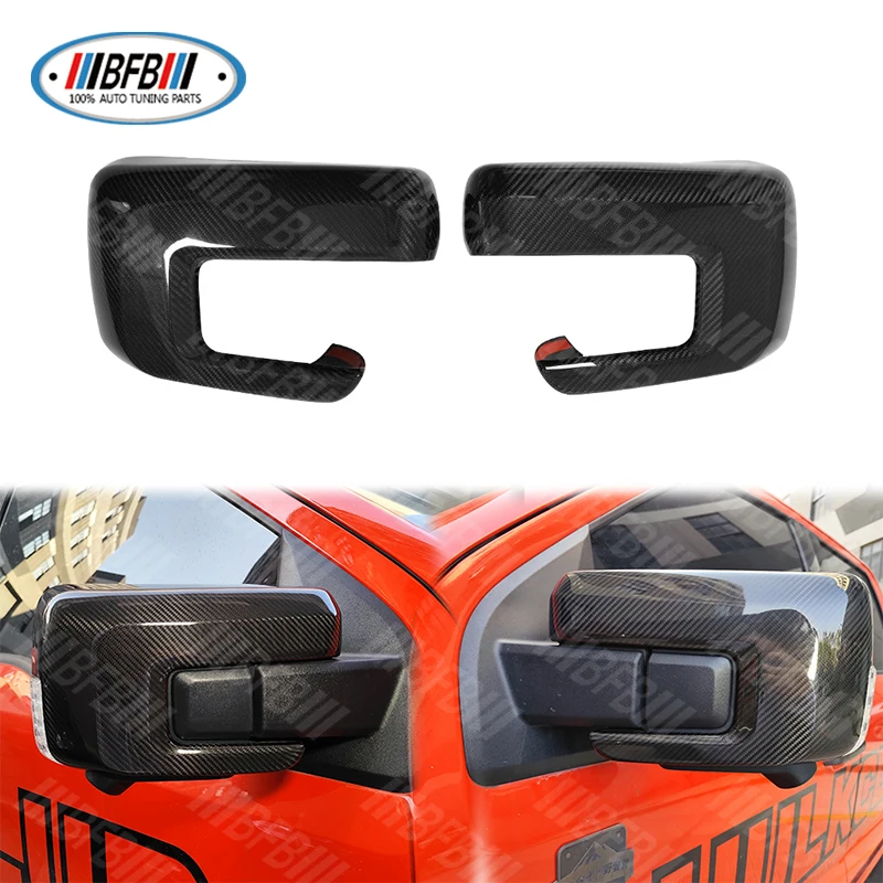 

2022 Up For F150 F-150 Real Dry Carbon Side Door Rearview Mirror Cover New Condition For Protection