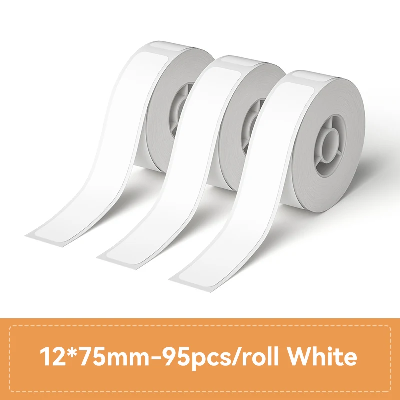 3 rollen/set Niimbot thermisch etiketpapier, waterdicht, krasbestendig, geschikt voor D110, D11, D101, H1, H1S smart-etiketprinters.