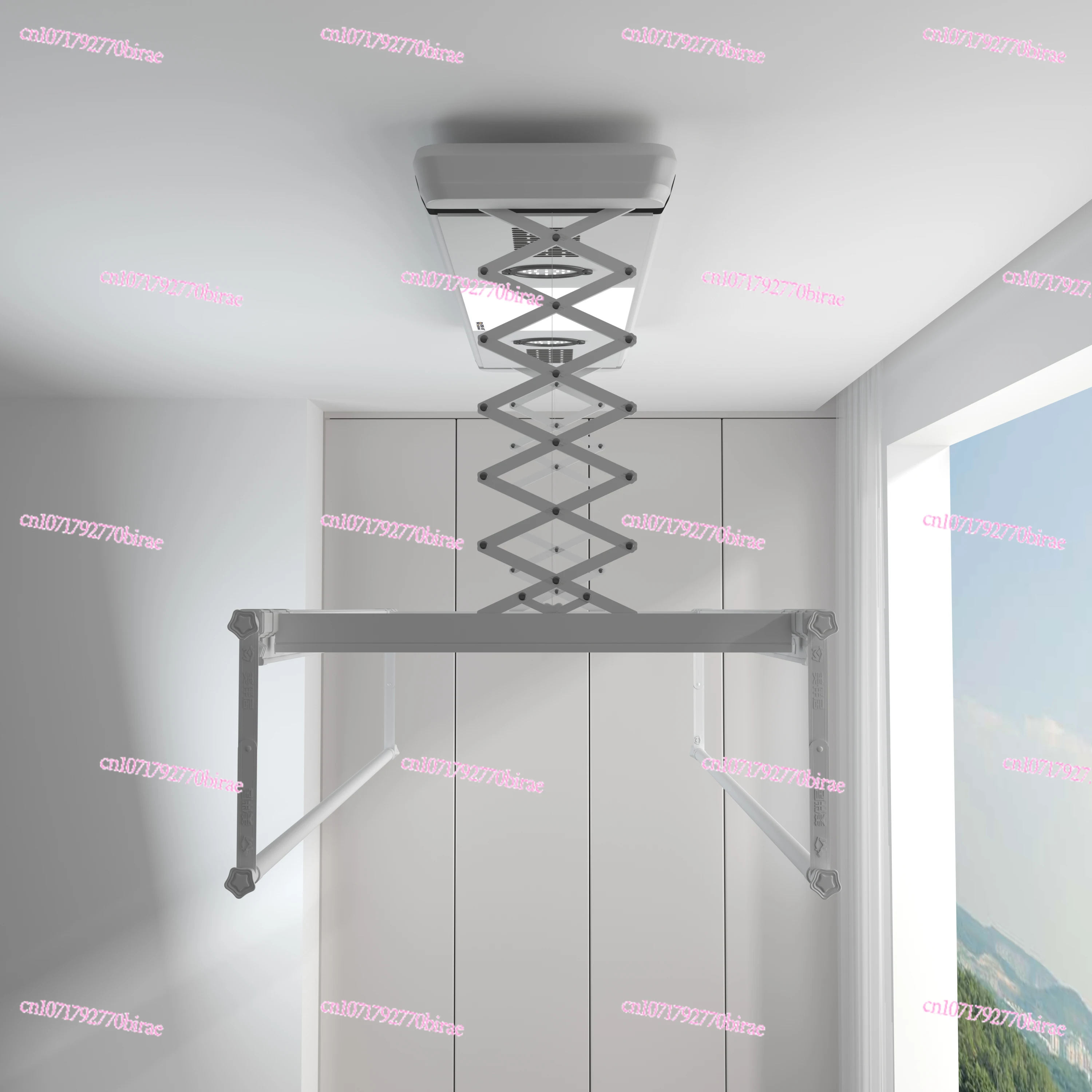 Electric Hanger Balcony Telescopic  Drying and Sterilization Voice Remote Control Smart