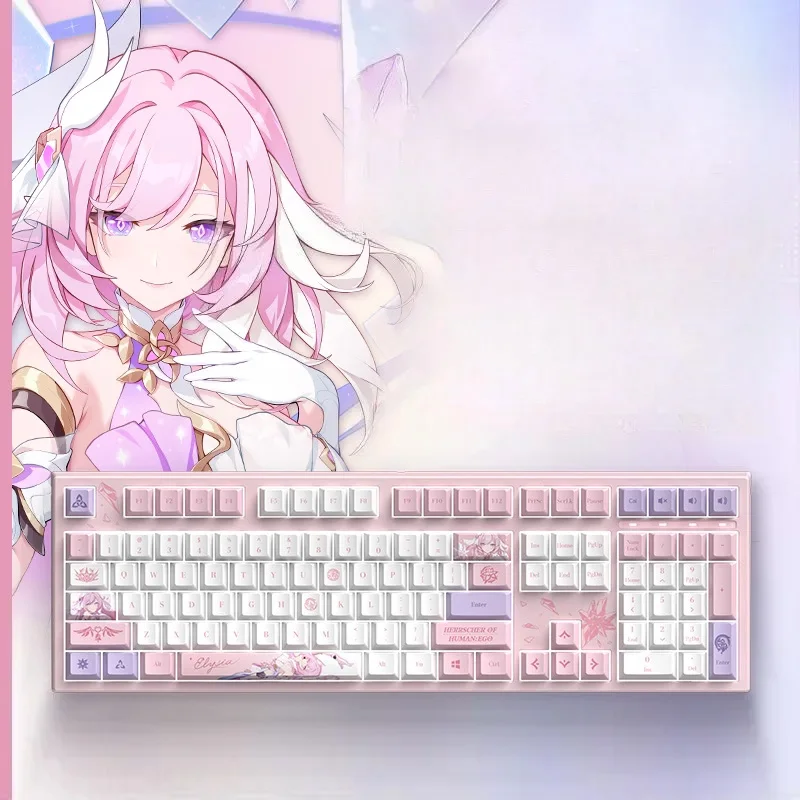 

Официальный механический колпачок для клавиатуры Honkai Impact 3 Elysia HERRSCHER OF HUMAN EGO с подсветкой Kailh Box Axis Elysia, подарки