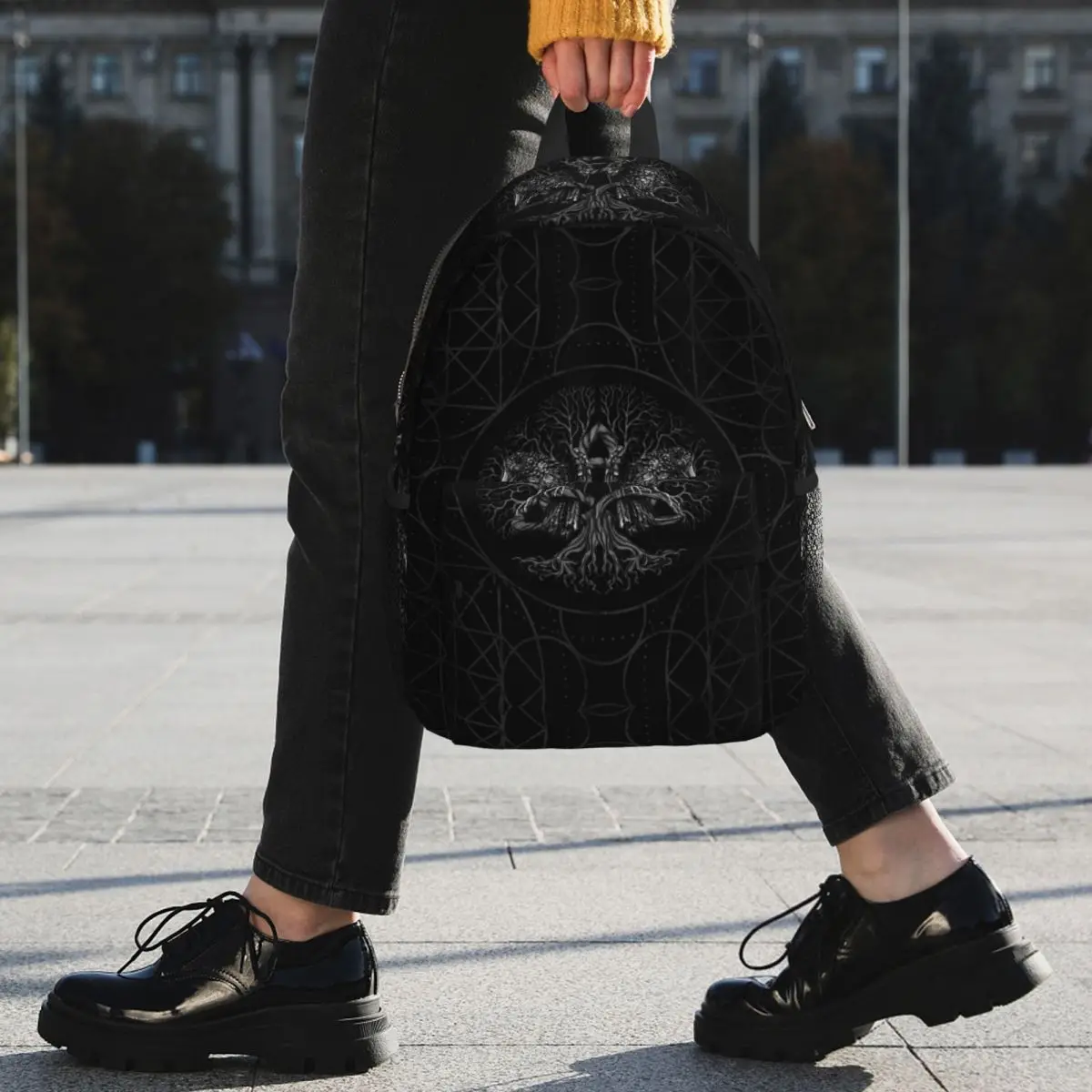 Tree Of Life Yggdrasil With Raven Backpack Student BookBag Boys Girls School Bag Computer Shoulder Bags