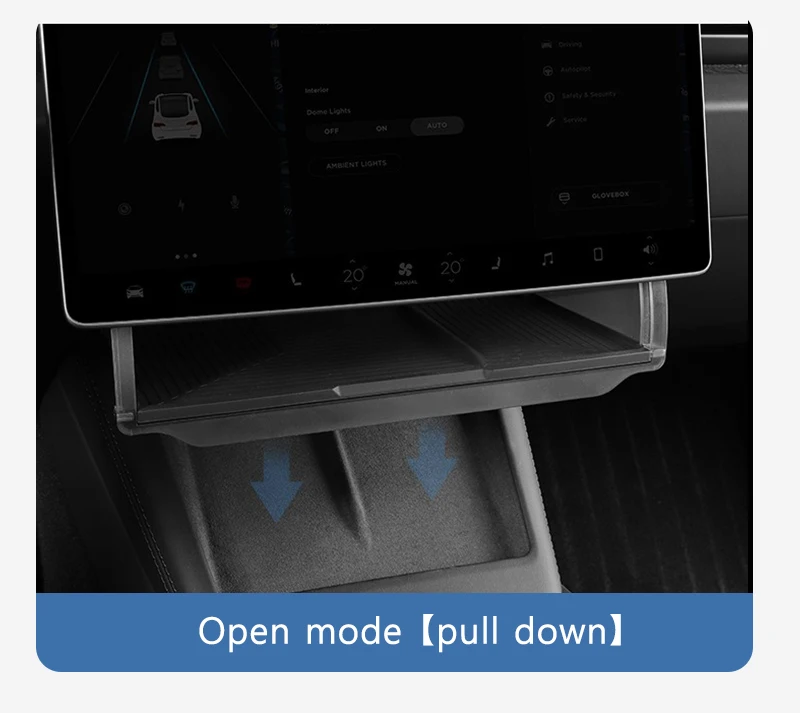 Unterbild-Aufbewahrungsbox für Tesla Model 3, Highland, versteckte Falte, Aufbewahrungsbox, Auto-Aufbewahrung, Modifikationsteile, Innendesign – Detail 3